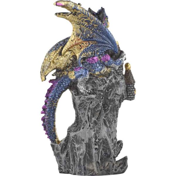 Blue Dragon Castle Statue