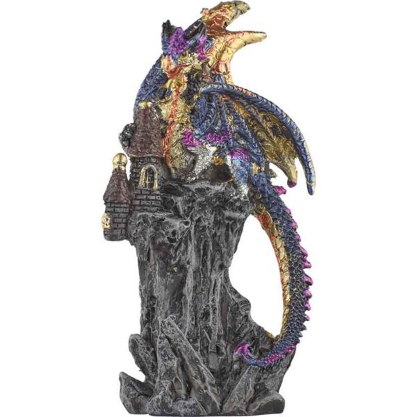 Blue Dragon Castle Statue