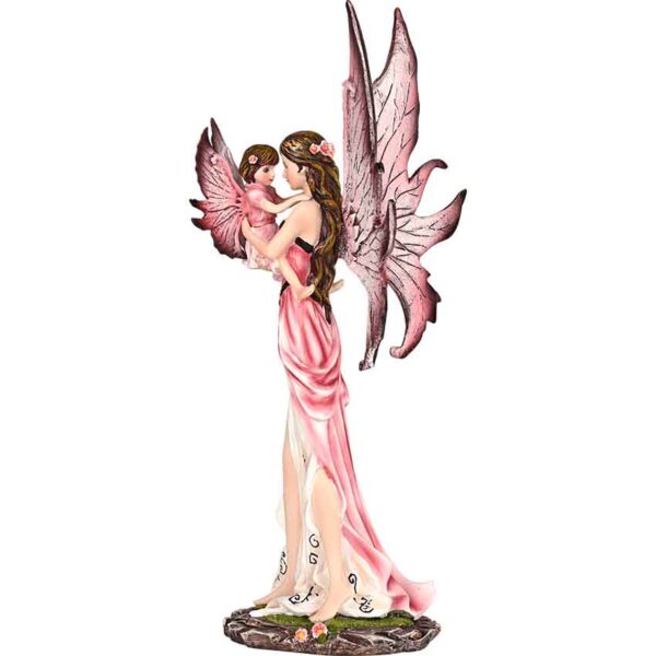 Blush Petals Fairy and Baby Statue