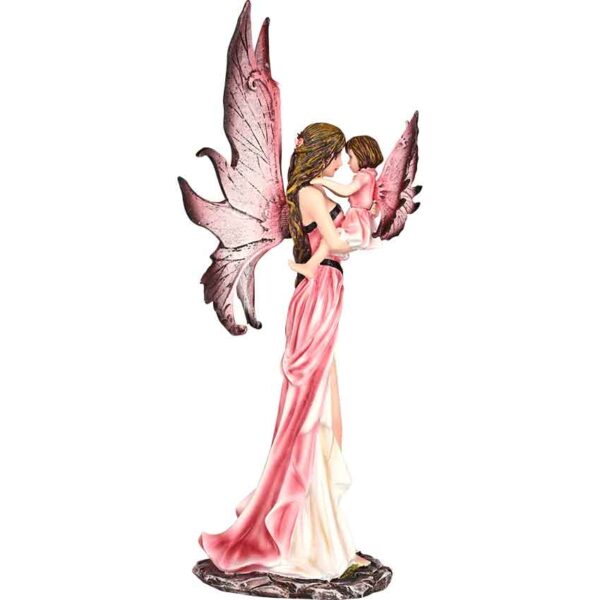 Blush Petals Fairy and Baby Statue