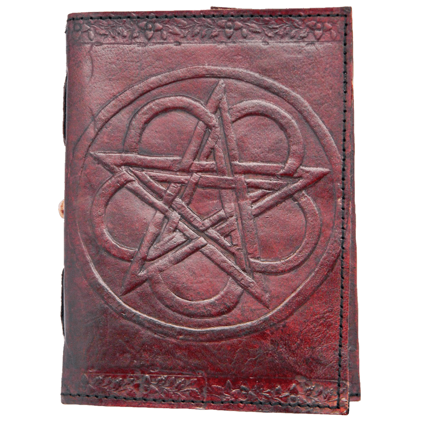 Pentagram Leather Journal - 060-2230 - Medieval Collectibles