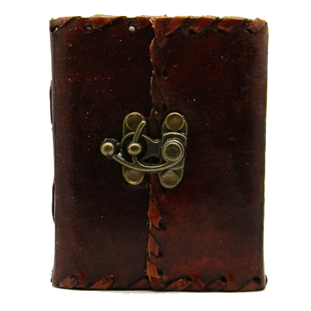 Travelers Leather Journal with Lock - 060-2364 - Medieval Collectibles