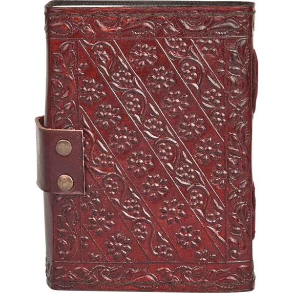 Small Embossed Stone Eye Leather Journal with Lock