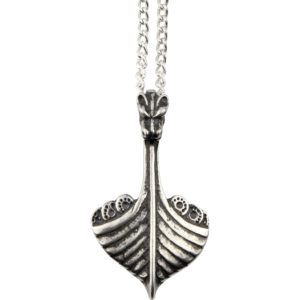 Dragonhead Viking Ship Necklace