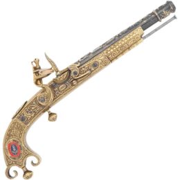 1760 Scottish Flintlock Pistol - AC-22-1246 - Medieval Collectibles