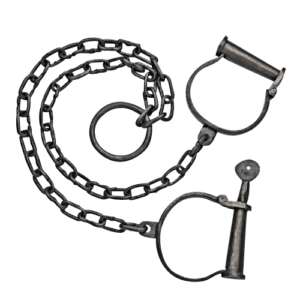 Prison Dungeon Ball and Chain Leg Shackles - ED2613 - Medieval Collectibles