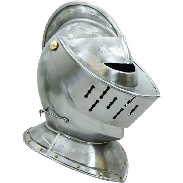 Engraved European Closed Helmet