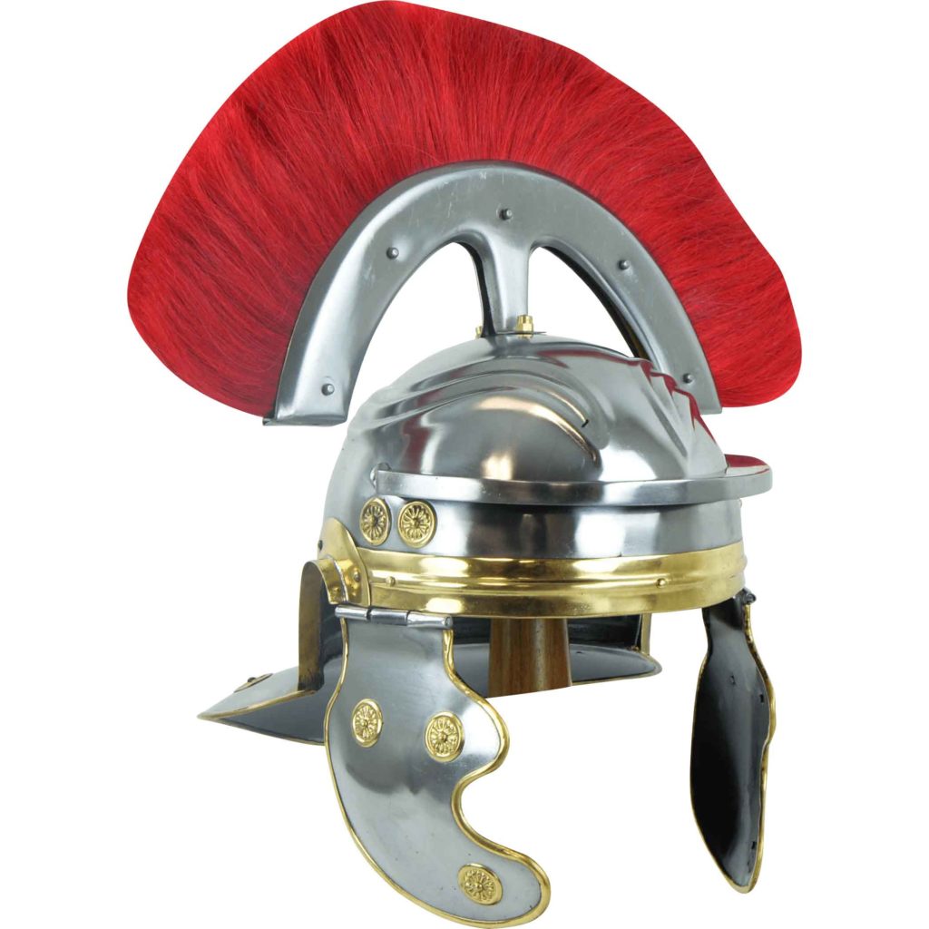 Imperial Italic Centurion Helm with Red Plume - AH-3815 - Medieval ...