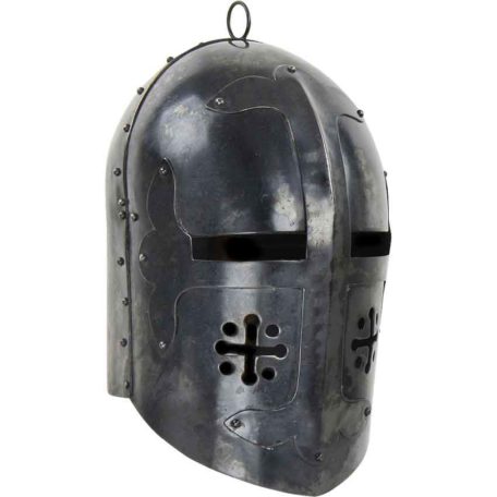 Over Wearer Great Helmet - AH-3829L - Medieval Collectibles