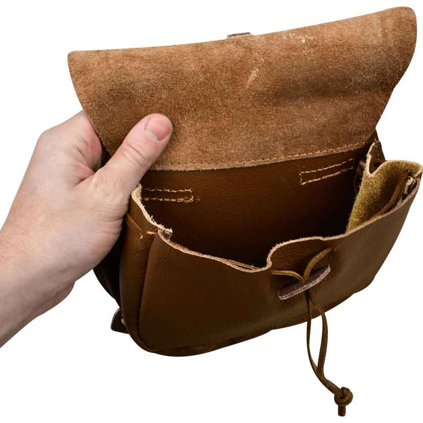 Deepeeka Large Leather Belt Pouch