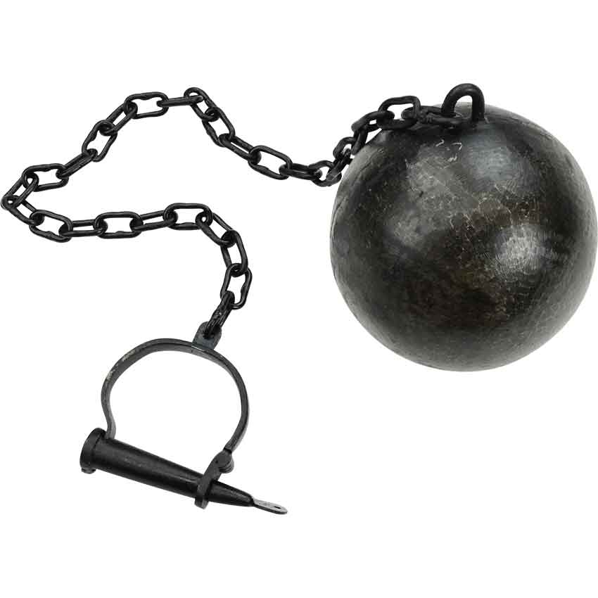 Ball and Chain Single Cuff | Steel Sold by Medieval Collectibles