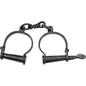 Old West Antique Handcuffs - AC-29-715 - Medieval Collectibles