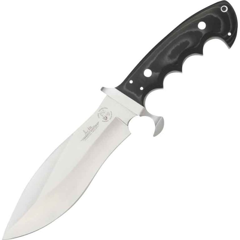 Black Reverse Serrated Survival Knife