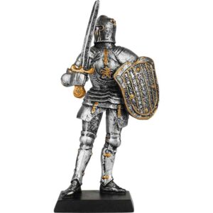 Medieval Knight with Sword Statue