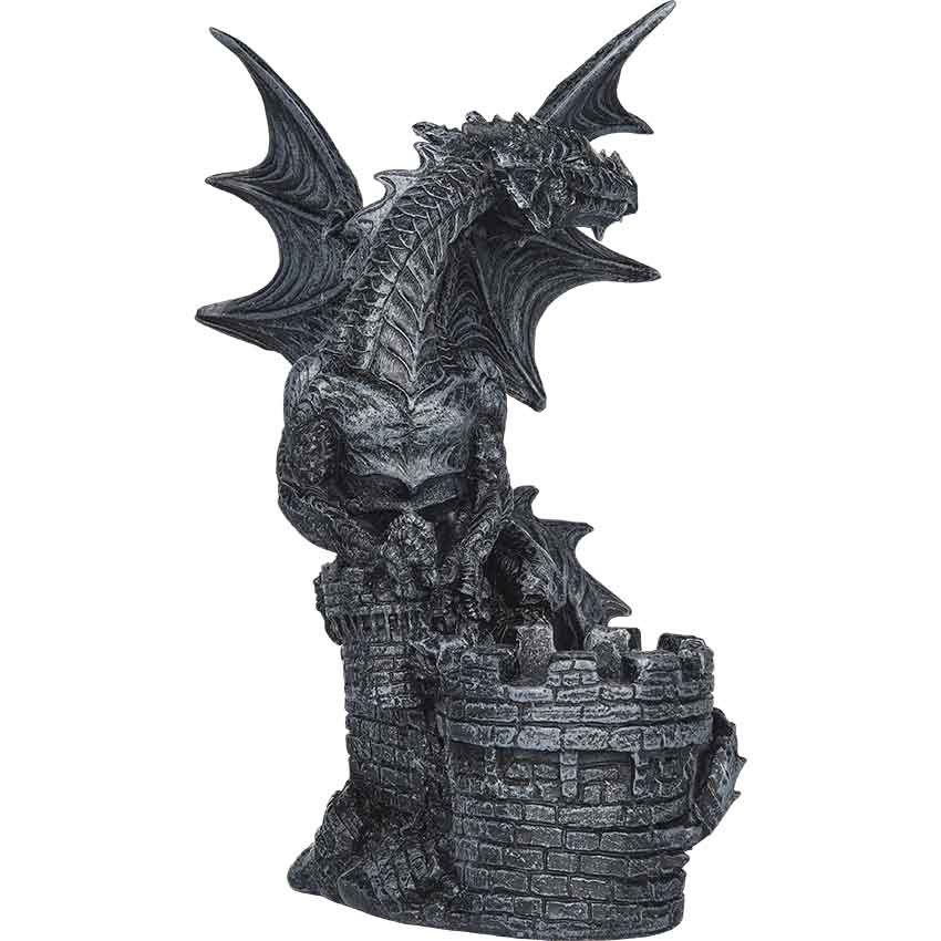 Dragon Castle Turret Candle Holder - CC10307 - Medieval Collectibles