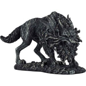 Growling Fenrir Statue