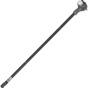 Soft Round Handle Medieval Walking Cane Staff Steel Shaft Stick Personal -  Edge Import