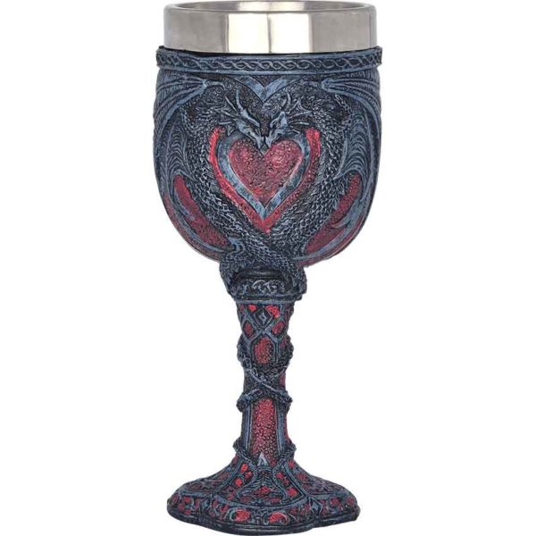 Double Dragon Heart Goblet - CC11557 - Medieval Collectibles