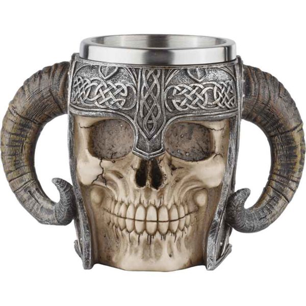 Viking Warrior Skull Helmet Tankard