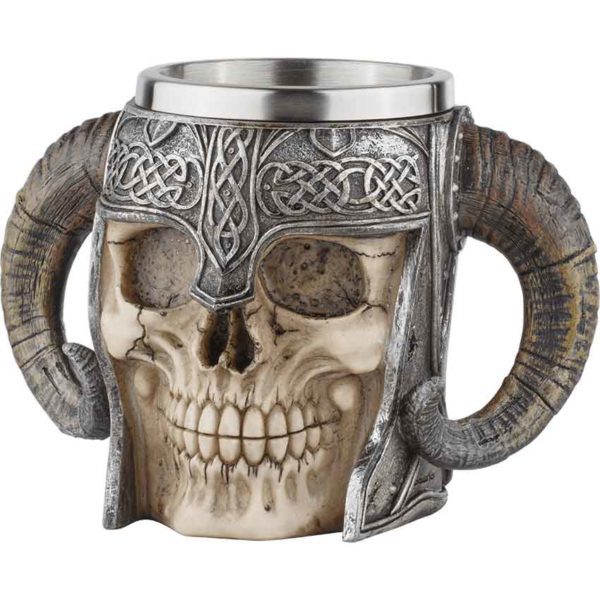 Viking Warrior Skull Helmet Tankard