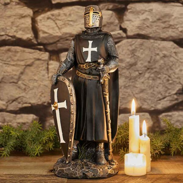 Fearless Crusader Knight Statue