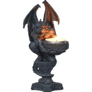 Squatting Gargoyle Tea Light Holder