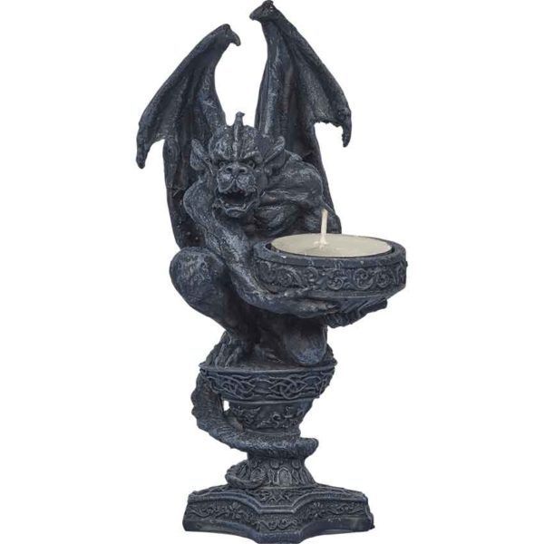 Squatting Gargoyle Tea Light Holder