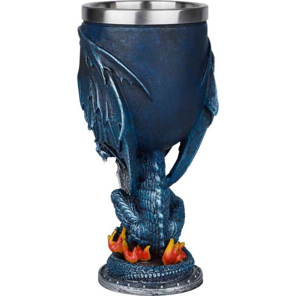 Blue Dragon with Sword Goblet