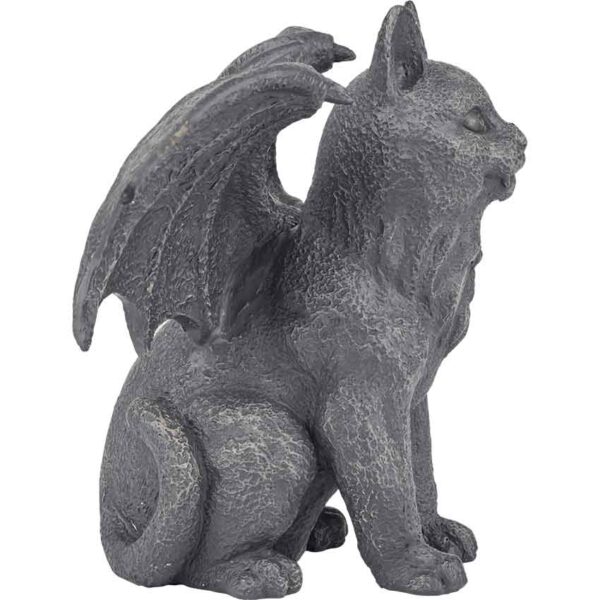 Winged Cat Gargoyle Statue