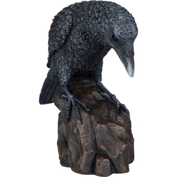 Curious Raven Statue