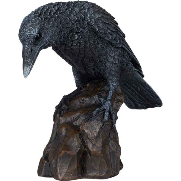 Curious Raven Statue