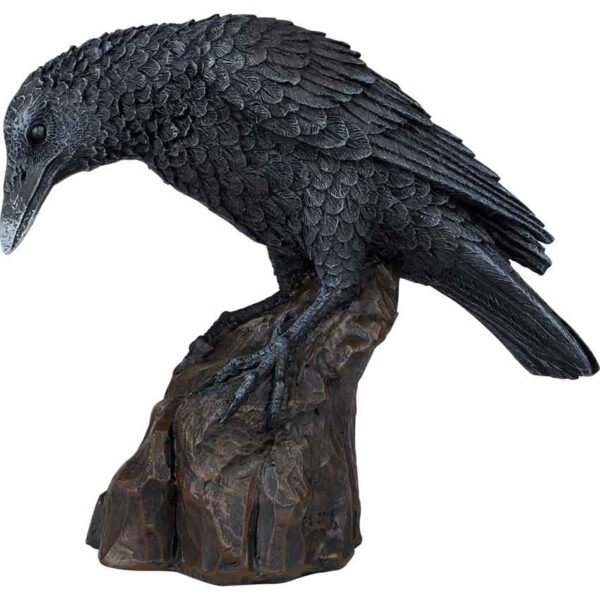 Curious Raven Statue