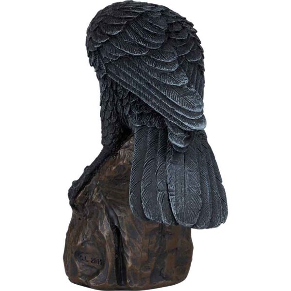 Curious Raven Statue