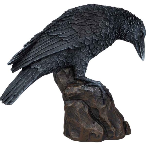 Curious Raven Statue