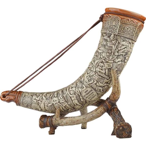 German Drinking Horn with Stand