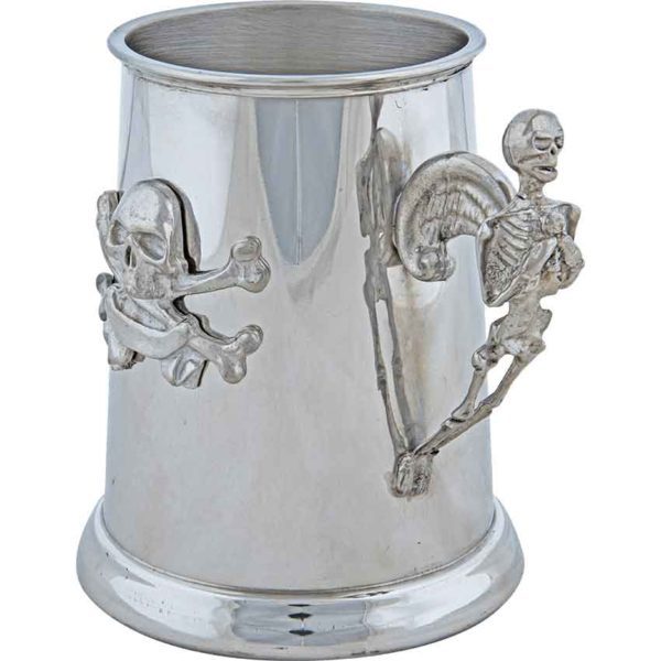 Pewter Pirate Skull Tankard