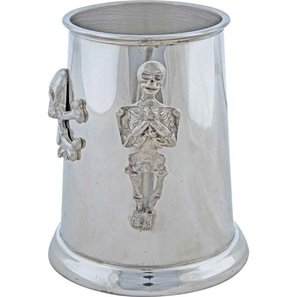 Pewter Pirate Skull Tankard