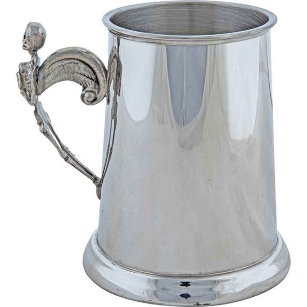 Pewter Pirate Skull Tankard