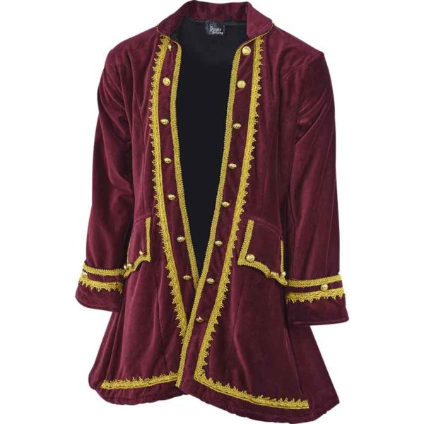 Plus Size Pirates Captain Coat - DC1022-XXXL - Medieval Collectibles