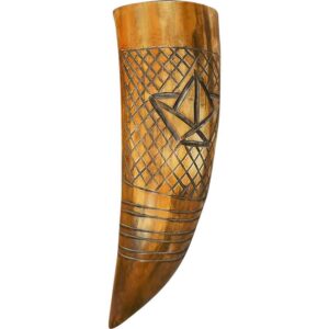 Carved Drinking Horn