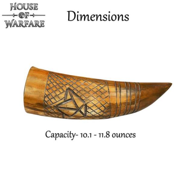 Carved Drinking Horn