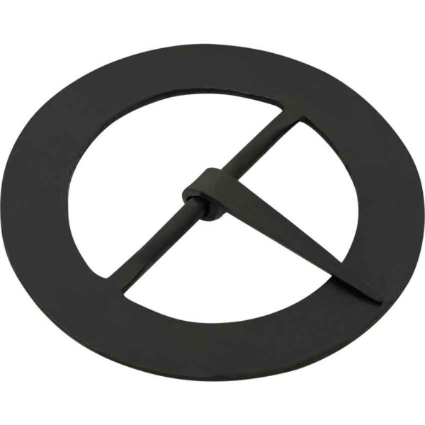 Hand-Forged Black Round Buckle