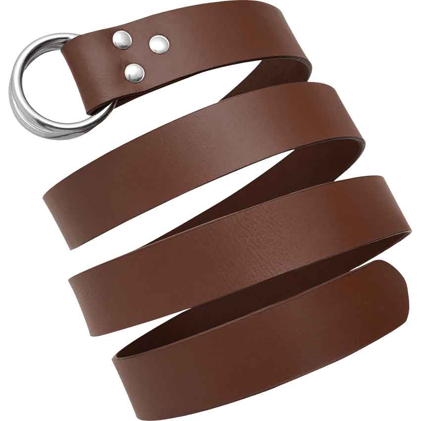 Leather on sale Medieval Ring Belt Functional Accessory – Brown