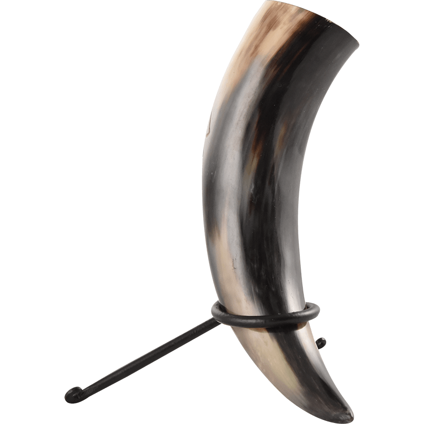 Valhalla Valknut Drinking Horn with Stand - HW-700636R - Medieval ...