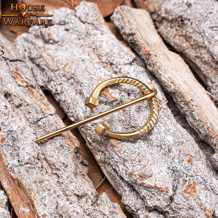 Medieval Brass Cloak Pin - Small Pennanular Fibula - MedieWorld