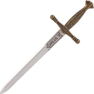 Miniature Bronze Charles V Sword by Marto