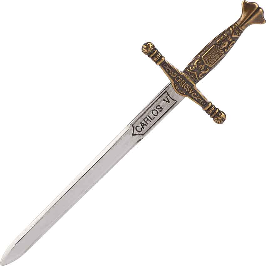 Miniature Bronze Charles V Sword by Marto - MA-5206-3S - Medieval ...