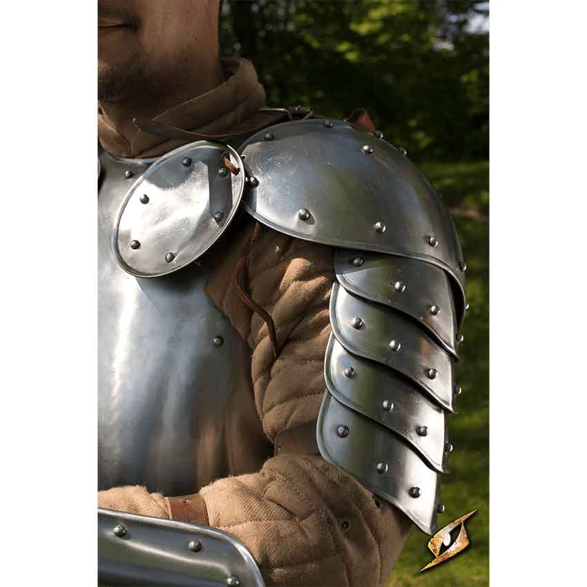 medieval shoulder plate armor