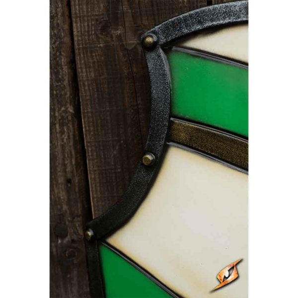 Knight's LARP Shield - Green/White