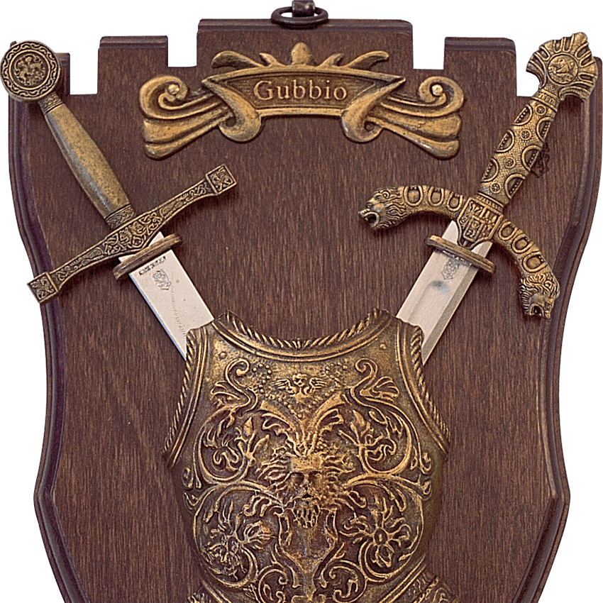 Miniature Armour and Swords Display Plaque - ME-0153 ...